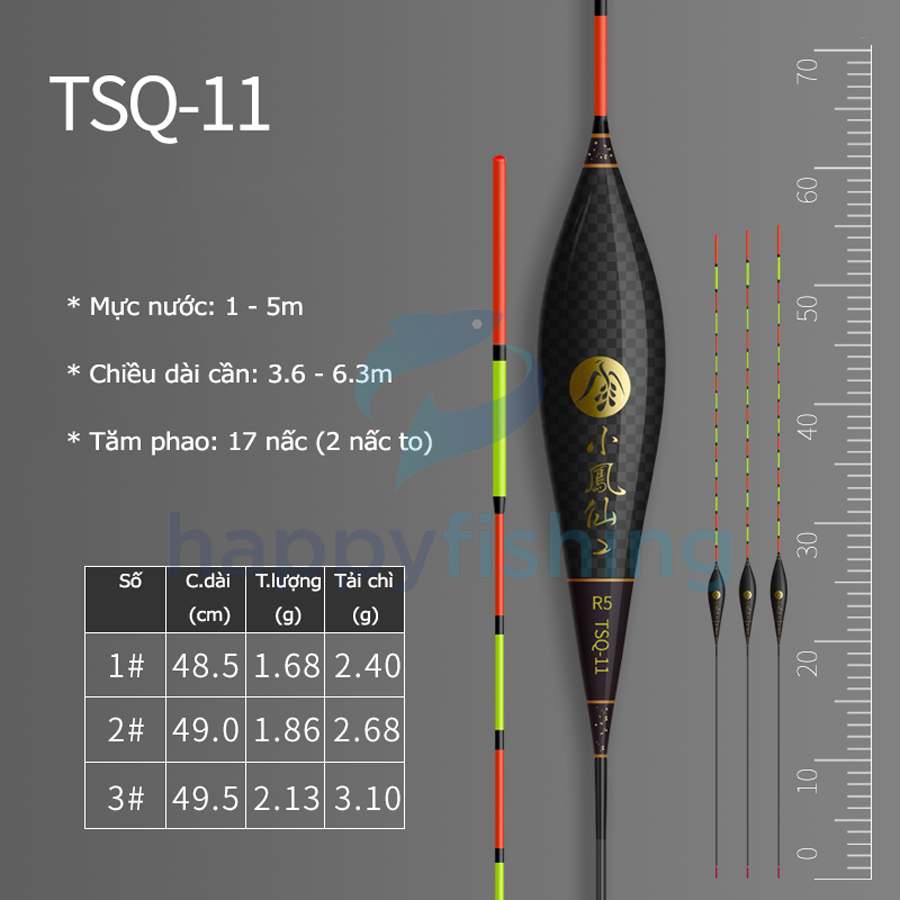 Phao Câu Đài Carbon Cao Cấp Tiểu Phượng Hoàng