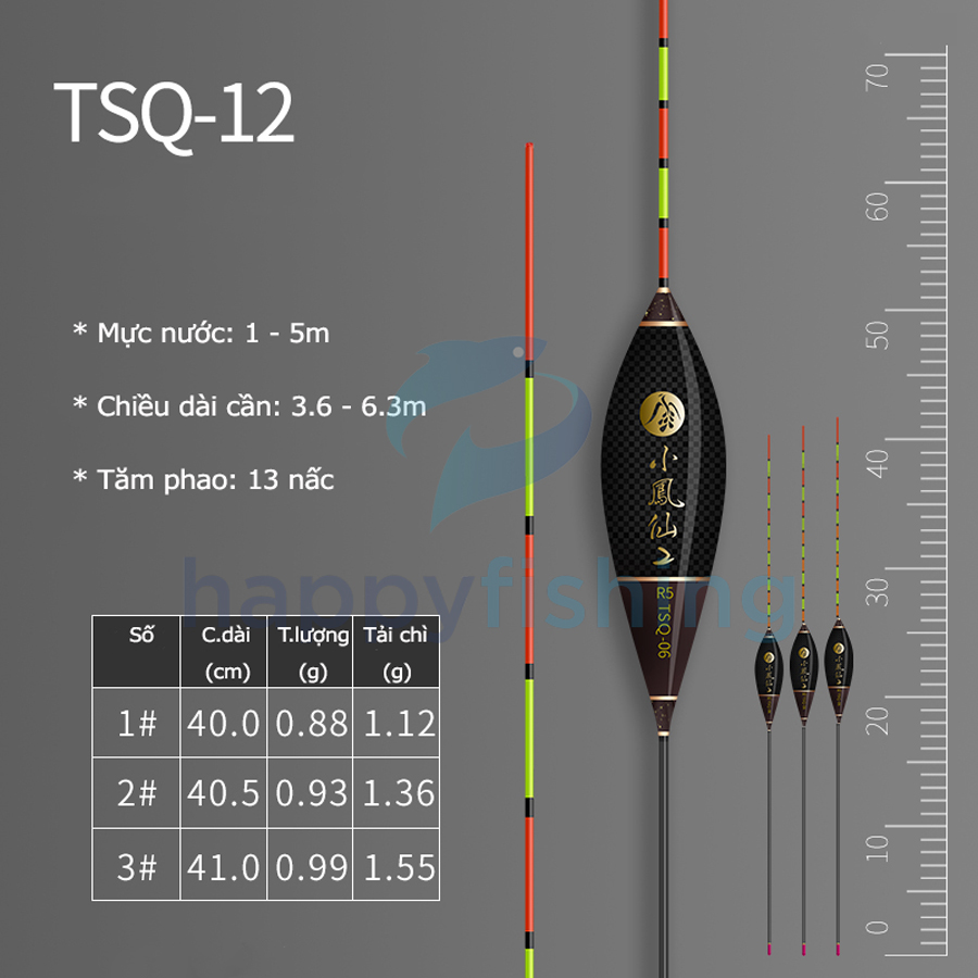 Phao Câu Đài Carbon Cao Cấp Tiểu Phượng Hoàng