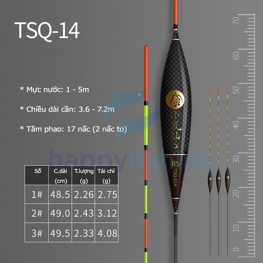 Phao Câu Đài Carbon Cao Cấp Tiểu Phượng Hoàng