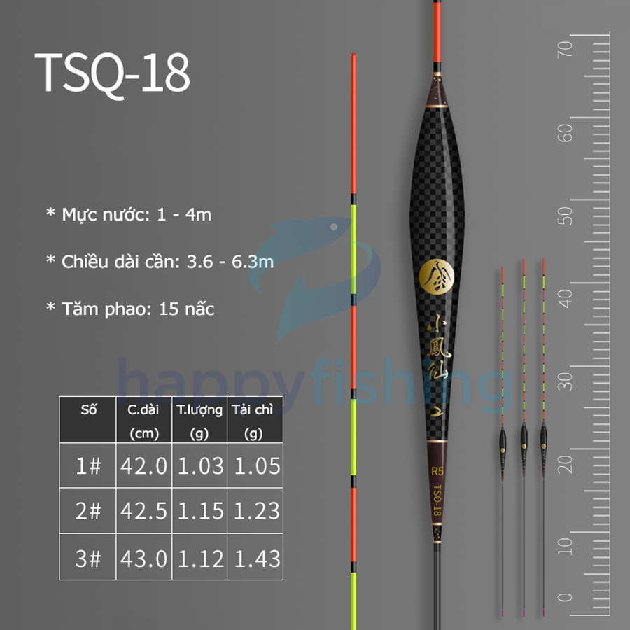 Phao Câu Đài Carbon Cao Cấp Tiểu Phượng Hoàng