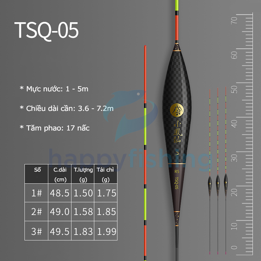 Phao Câu Đài Carbon Cao Cấp Tiểu Phượng Hoàng