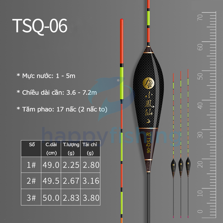 Phao Câu Đài Carbon Cao Cấp Tiểu Phượng Hoàng