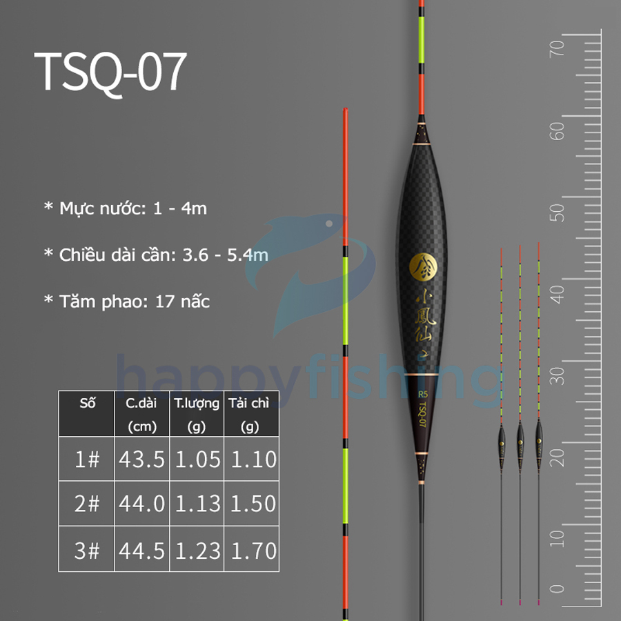 Phao Câu Đài Carbon Cao Cấp Tiểu Phượng Hoàng