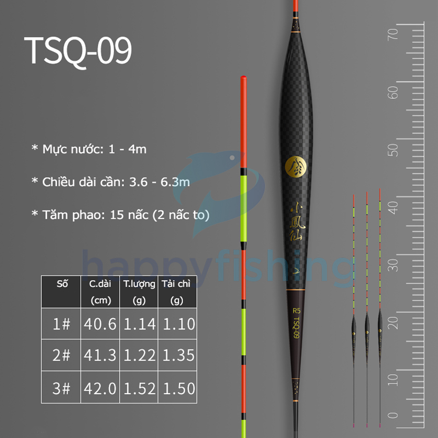 Phao Câu Đài Carbon Cao Cấp Tiểu Phượng Hoàng