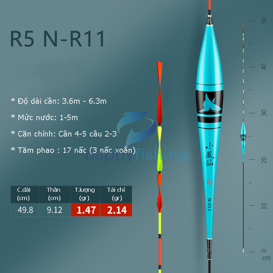 Phao Nano Câu Đài Tăm Xoắn Tiểu Phượng Hoàng