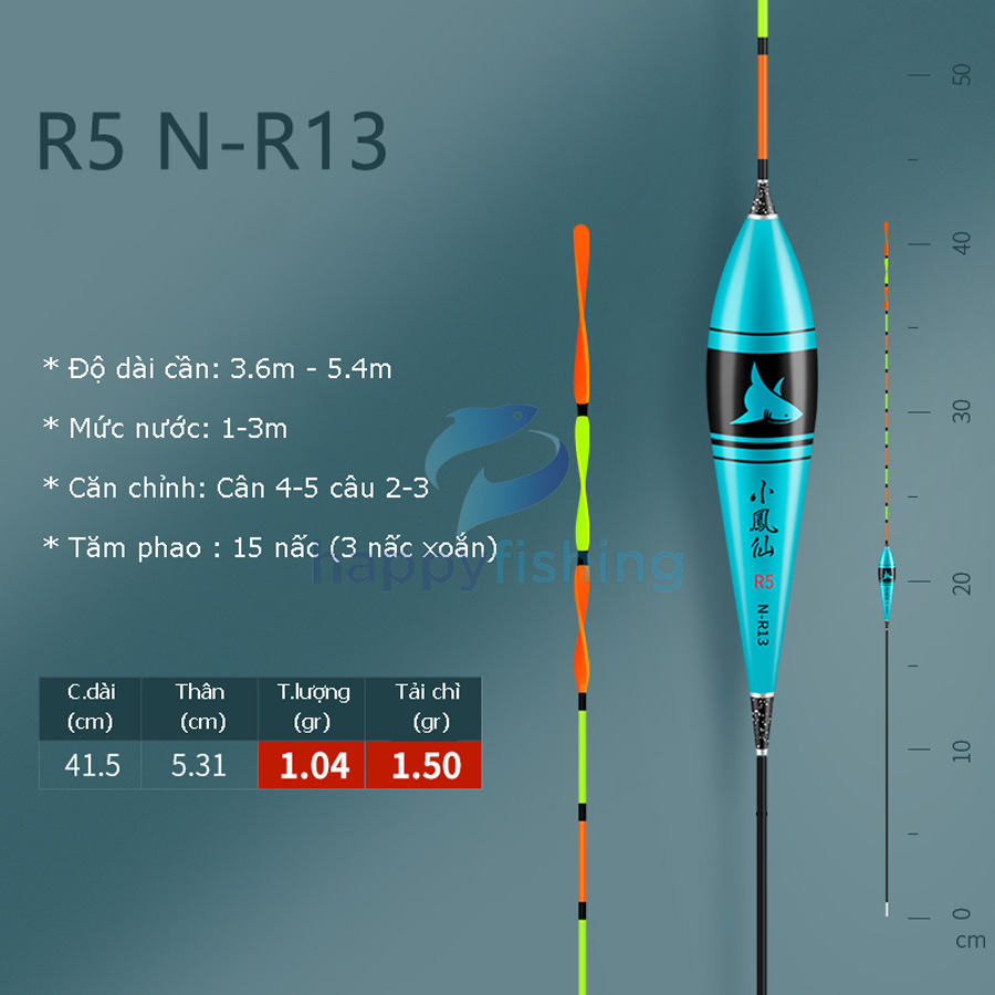 Phao Nano Câu Đài Tăm Xoắn Tiểu Phượng Hoàng