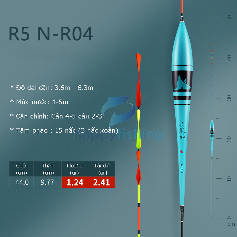 Phao Nano Câu Đài Tăm Xoắn Tiểu Phượng Hoàng
