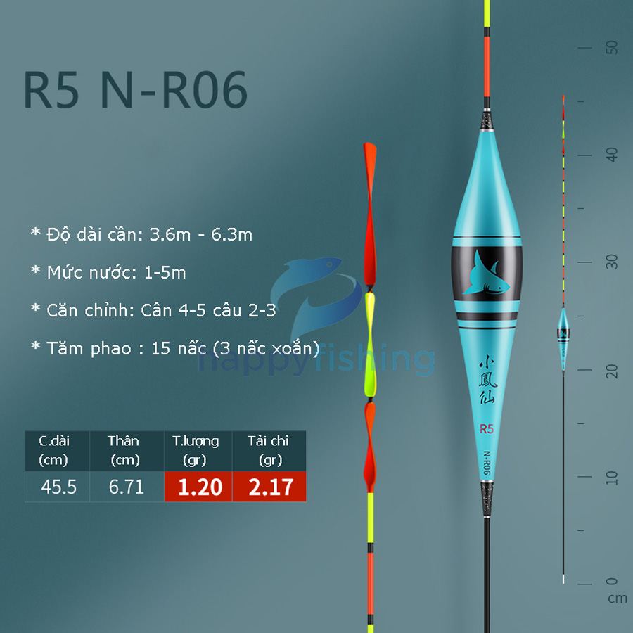 Phao Nano Câu Đài Tăm Xoắn Tiểu Phượng Hoàng