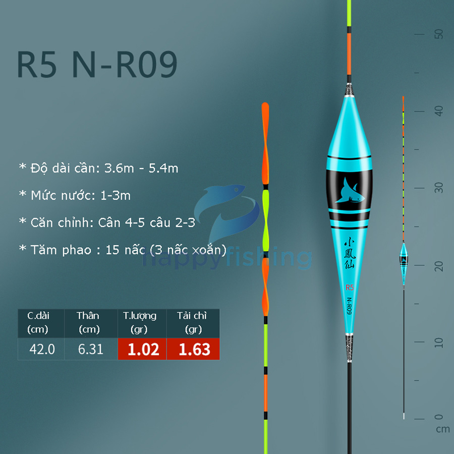 Phao Nano Câu Đài Tăm Xoắn Tiểu Phượng Hoàng
