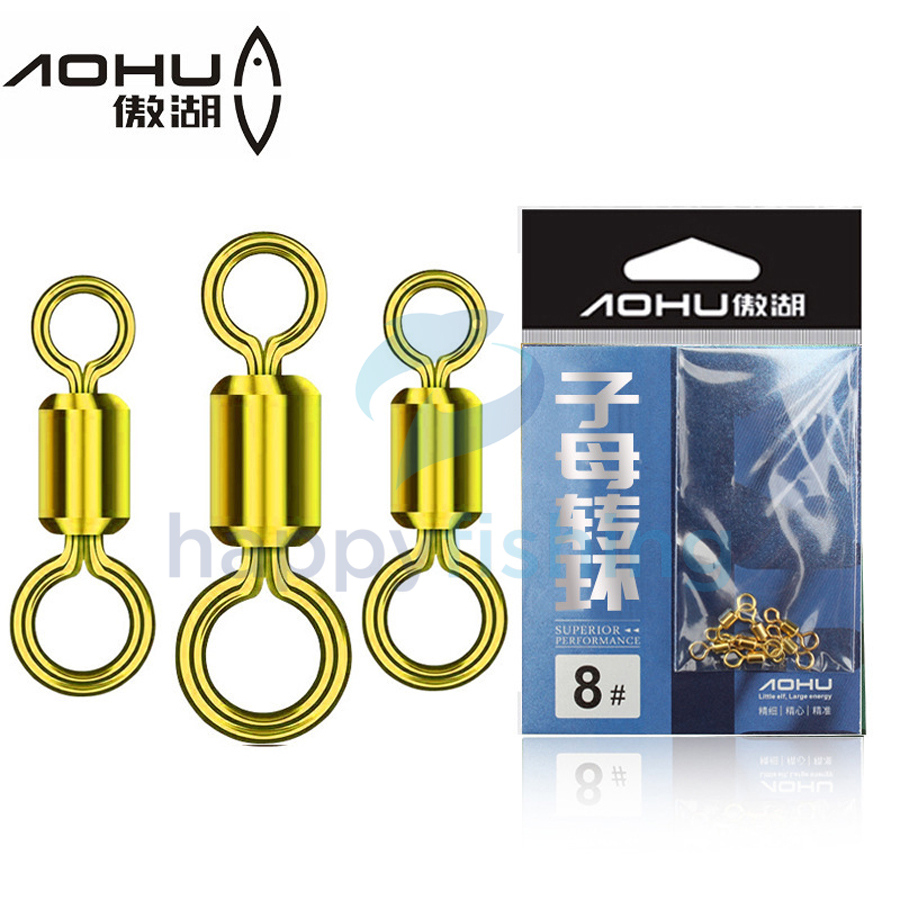 Khóa Số 8 Câu Đài, Khóa Linh Số 8 Mạ Vàng AOHU MS1