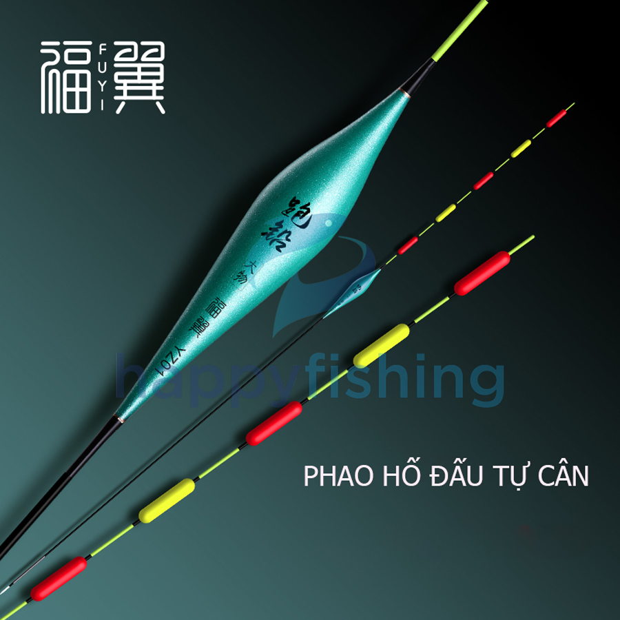 Phao Hố Đấu Săn Hàng, Phao Hố Đấu Tự Cân Chì, Phao Câu Trắm Đen FUYI