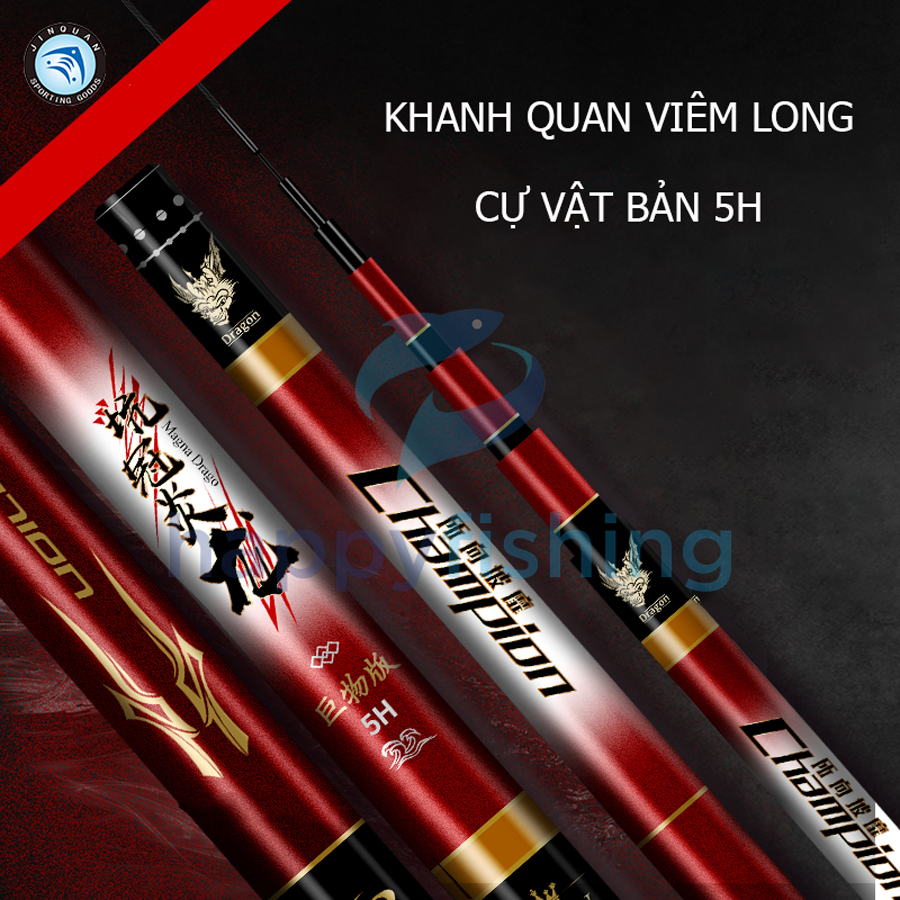Cần Câu Đài Săn Hàng JINQUAN Khanh Quan Viêm Long Cự Vật Bản 5H Tải Tĩnh 5000G