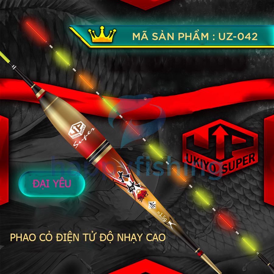 Phao Điện Tử Độ Nhạy Cao, Phao Cỏ Điện Câu Cá Toàn Diện UKIYO UZ-042 (Đại Yêu)