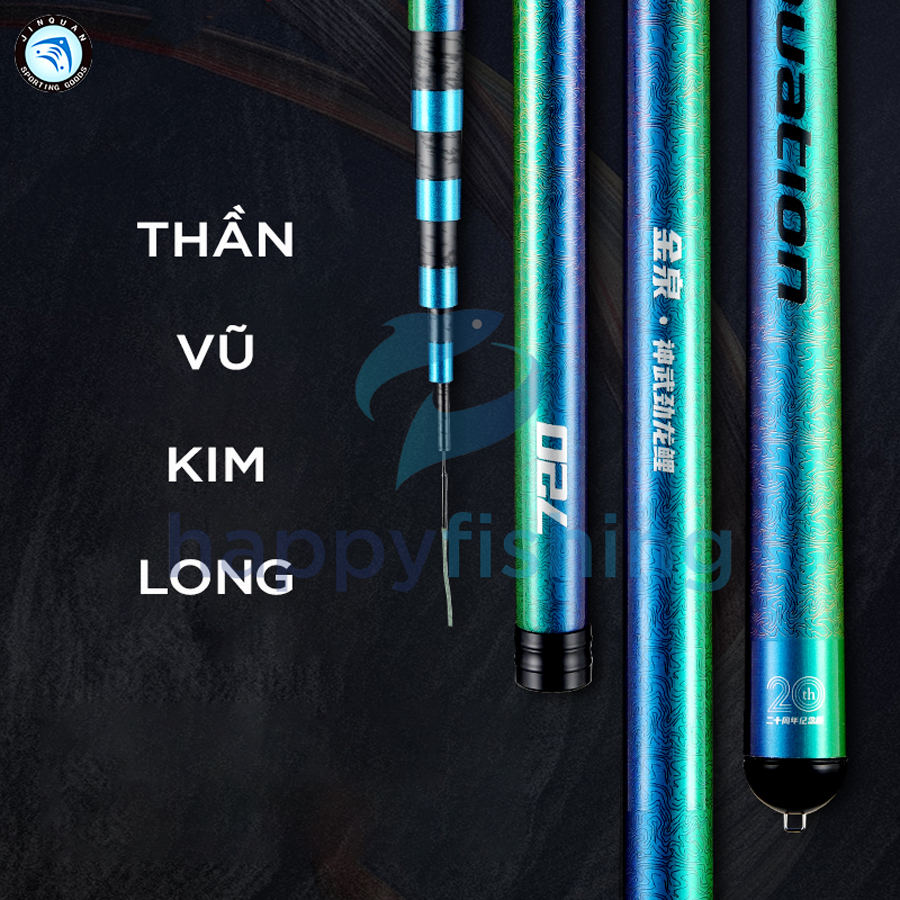 Cần Câu Tay, Cần Câu Đài JINQUAN Thần Vũ Kim Long Bản Nhẹ