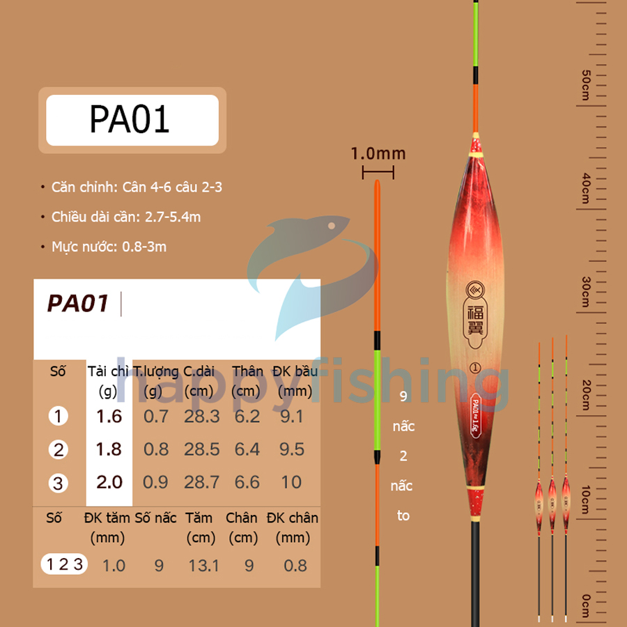 Phao Cỏ Sơn Mài, Phao Cỏ Câu Đài Độ Nhạy Cao FUYI 2022