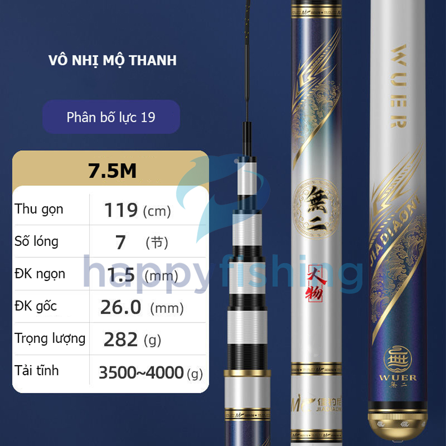 Cần Câu Đài, Cần Câu Carbon MC Vô Nhị Mộ Thanh 2022