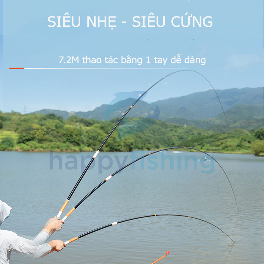 Cần Câu Carbon Siêu Nhẹ Siêu Cứng MC Phục Ma Liên Kích 6H- Bản Mới 2021 Chuyên Săn Hàng