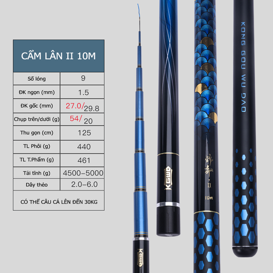 Cần Câu Đài Săn Hàng Lão Ngư Cẩm Lân Thế Hệ 2