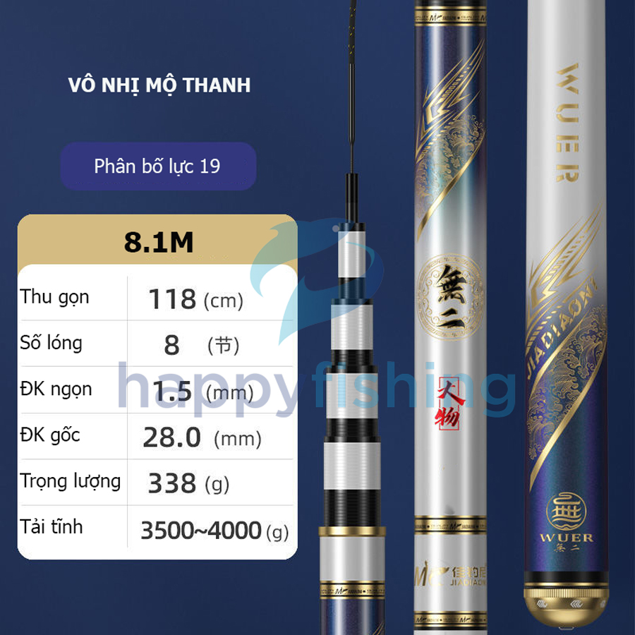 Cần Câu Đài, Cần Câu Carbon MC Vô Nhị Mộ Thanh 2022