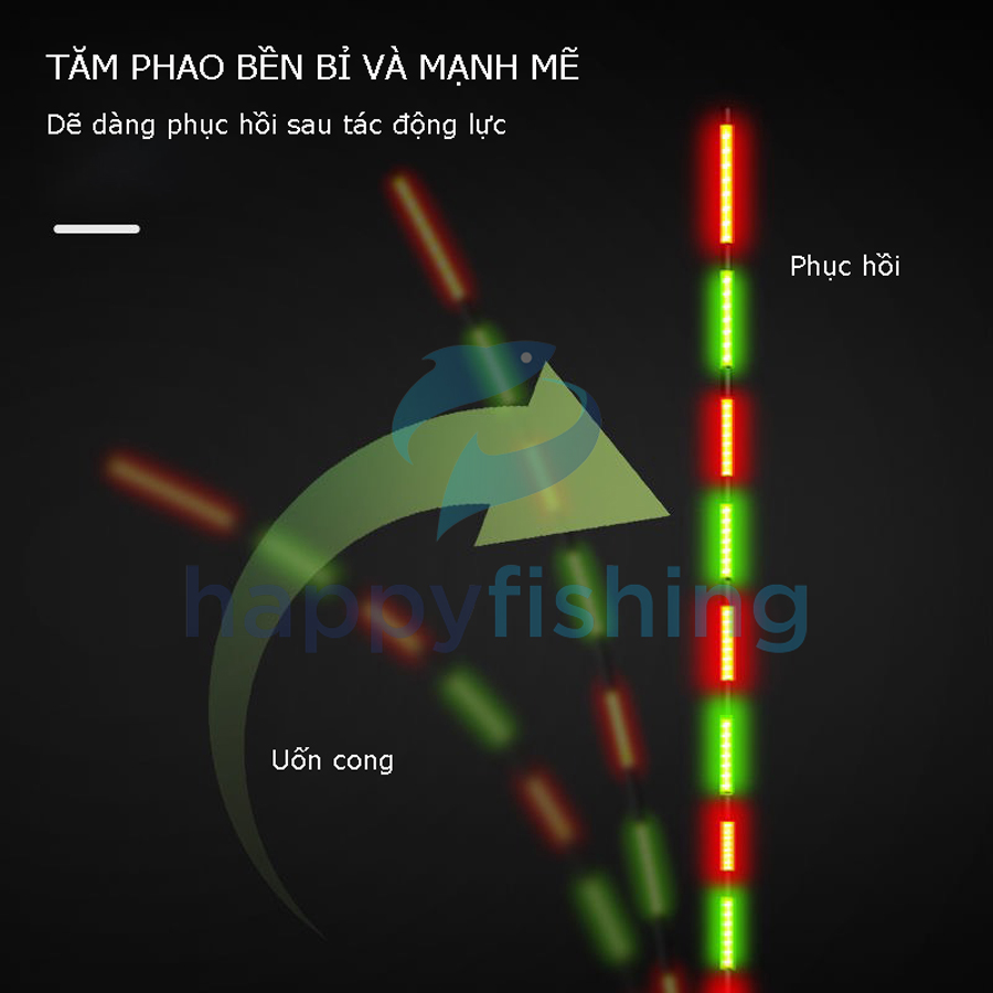 Phao Câu Đài Ngày Và Đêm Tăm Cứng Đổi Màu Thế Hệ Mới