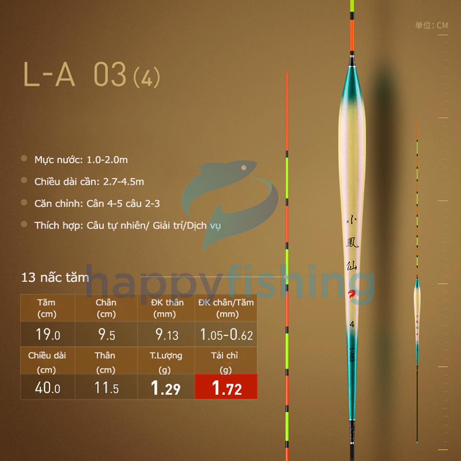 Phao Cỏ Câu Rô Phi, Phao Cỏ Câu Đài Chuyên Cá Nhát Tiểu Phượng Hoàng
