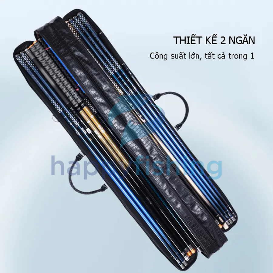 Bao Đựng Cần Carbon 2 Ngăn Đa Chức Năng Lão Ngư