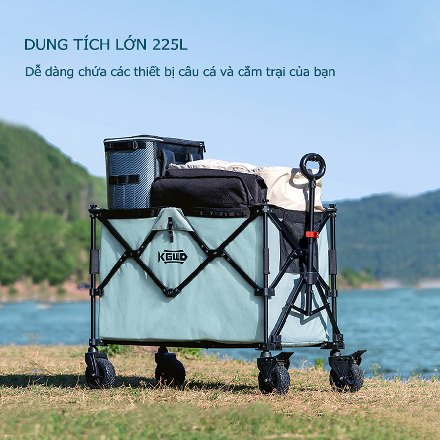 Xe Kéo Câu Cá, Xe Kéo Cắm Trại, Dã Ngoại Lão Ngư