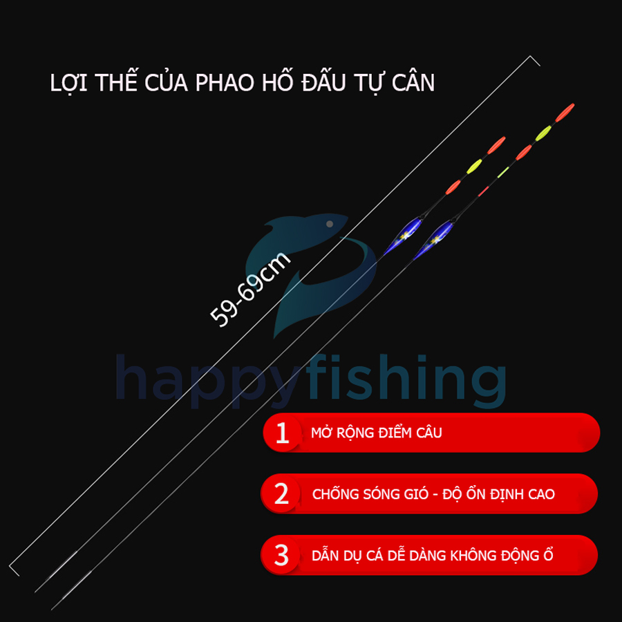 Phao Hố Đấu Câu Ngày Và Đêm, Phao Hố Đấu Săn Hàng, Phao Tự Cân FUYI