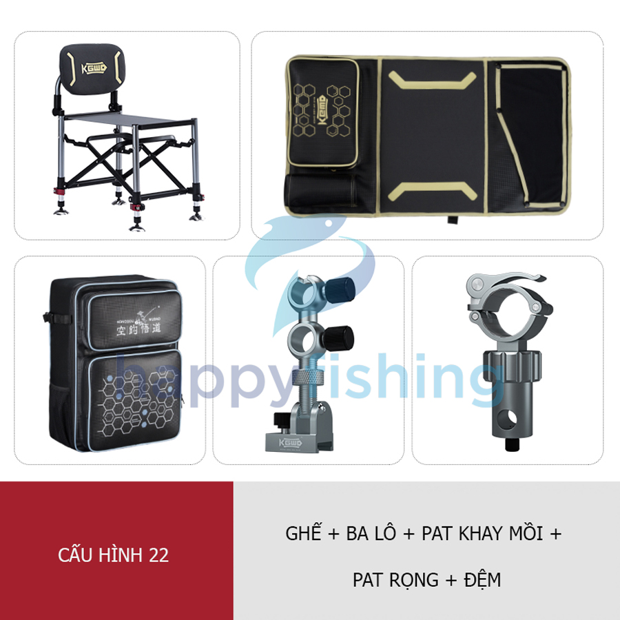 Ghế Xếp Câu Cá Công Thái Học 3.5kg