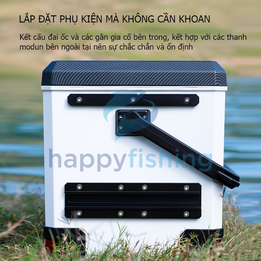 Thùng Câu Đài Carbon Lão Ngư 40L | Happy Fishing
