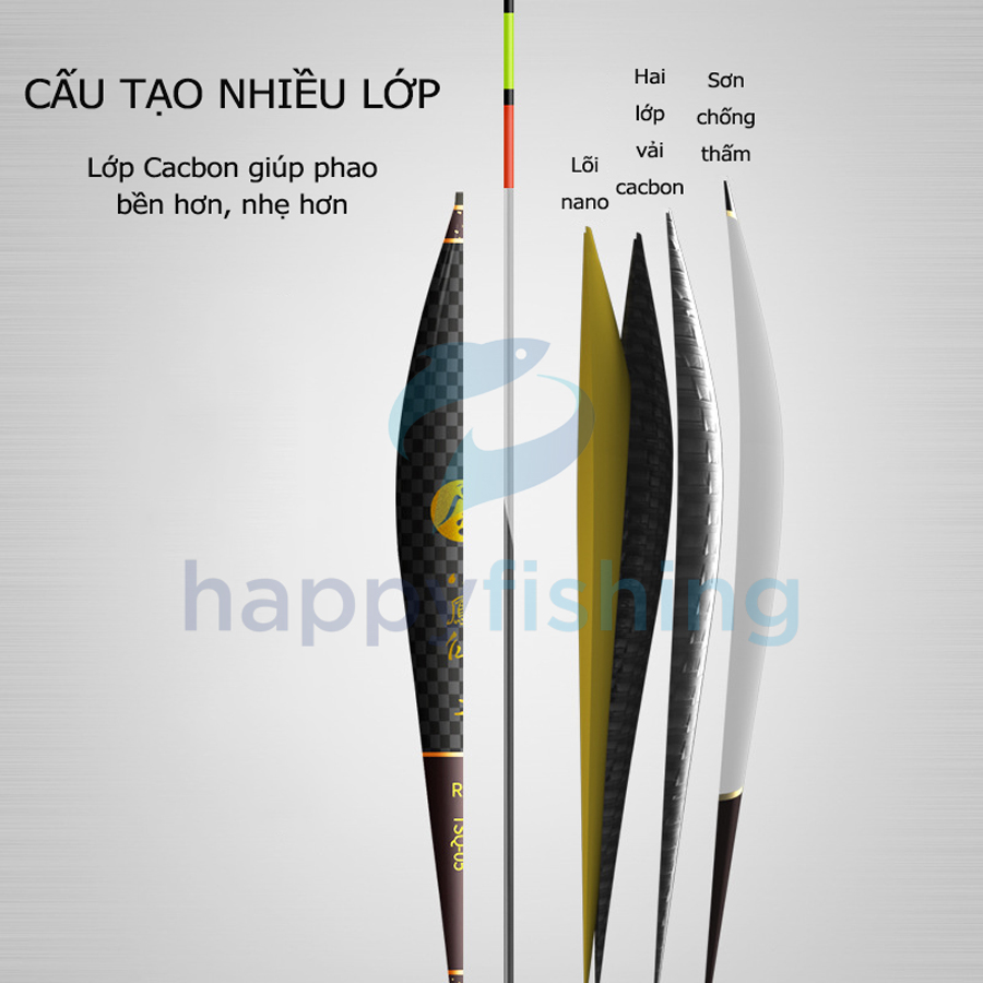 Phao Câu Đài Carbon Cao Cấp Tiểu Phượng Hoàng
