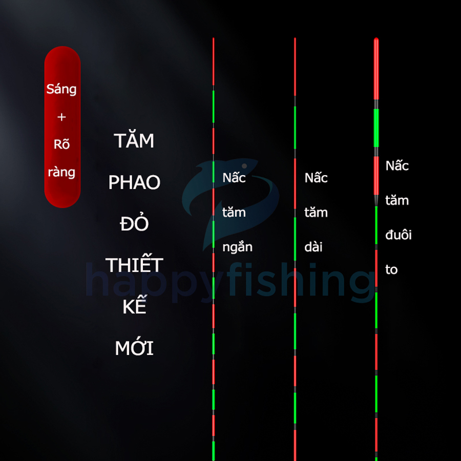 Phao Câu Đài Độ Nhạy Cao Tăm Phao Đỏ Bắt Mắt Tiểu Phượng Hoàng
