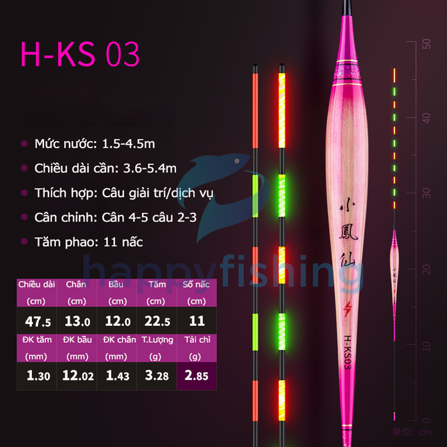 Phao Cỏ Điện Tử, Phao Đèn Câu Ngày Và Đêm Tăm Cứng Tiểu Phượng Hoàng