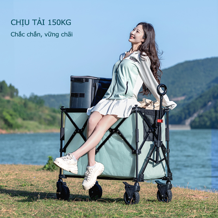 Xe Kéo Câu Cá, Xe Kéo Cắm Trại, Dã Ngoại Lão Ngư