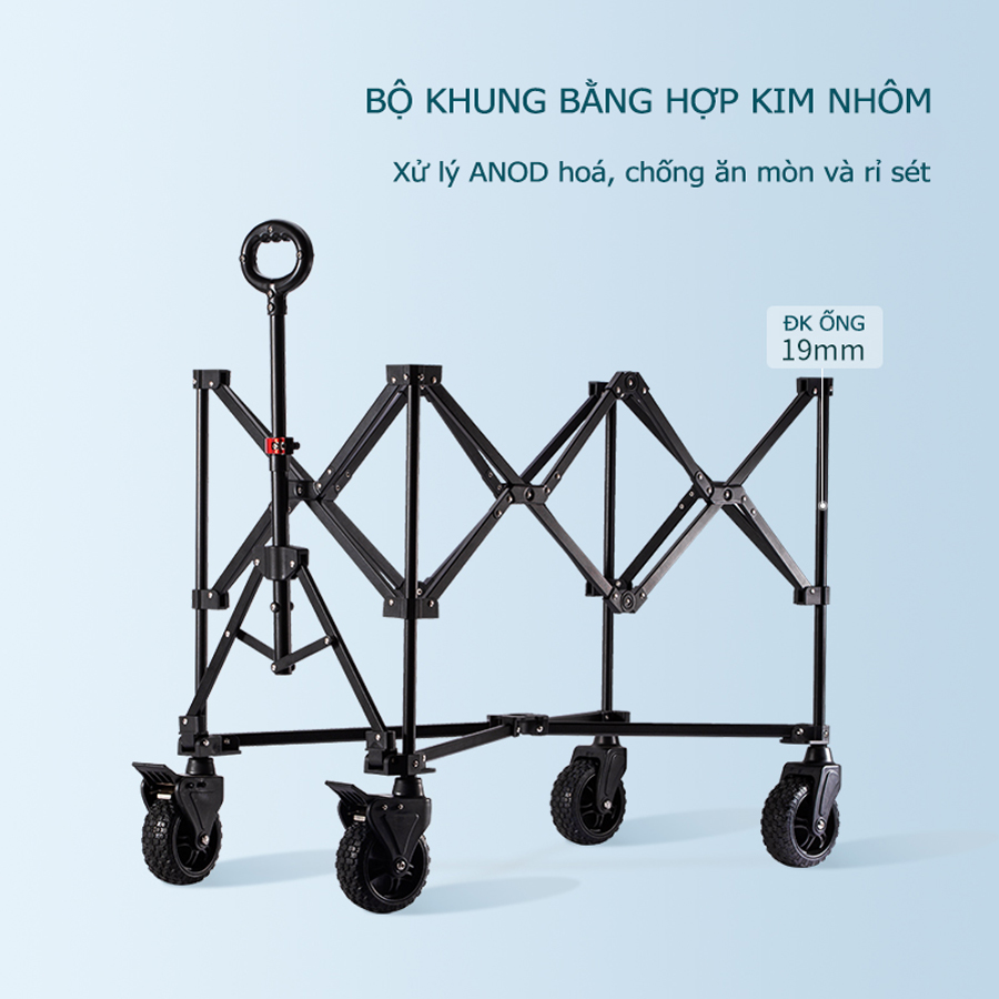 Xe Kéo Câu Cá, Xe Kéo Cắm Trại, Dã Ngoại Lão Ngư