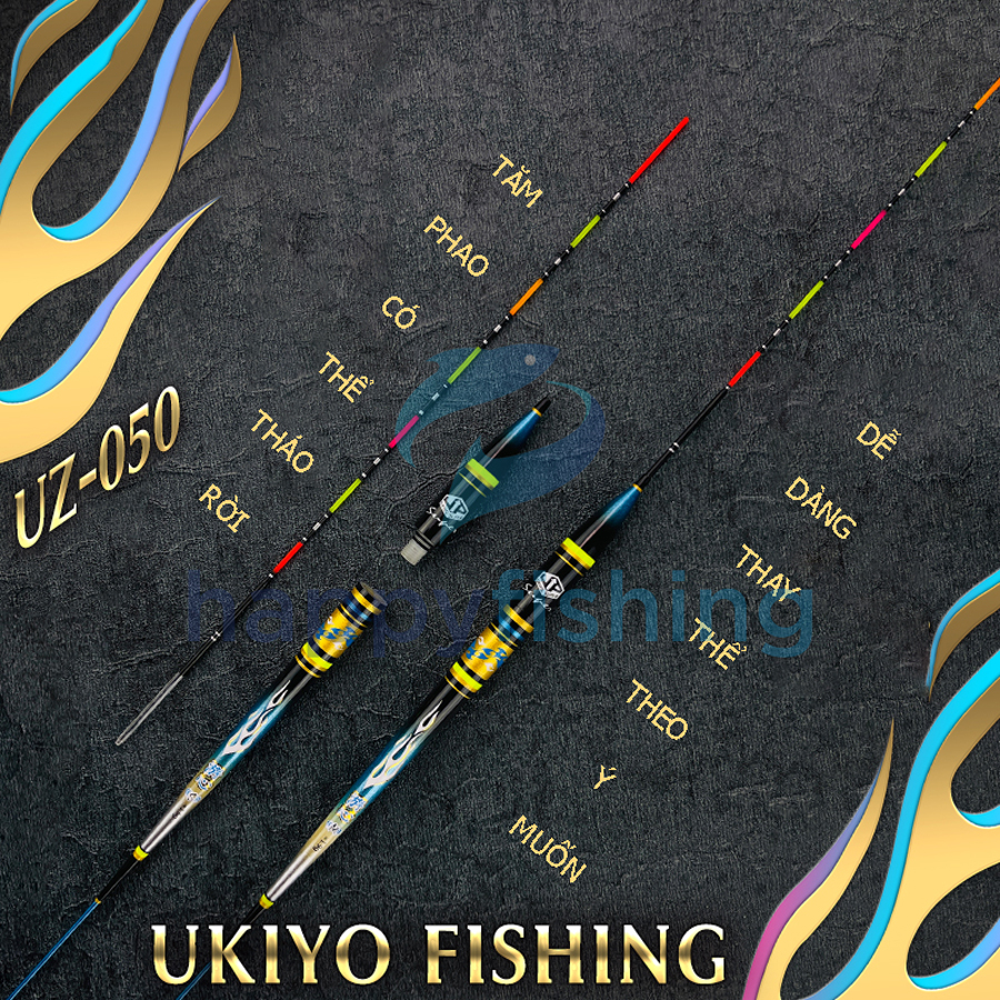 Phao Cỏ Điện Tử Chuyên Cá Nhát, Phao Đèn Câu Đài Chuyên Rô Phi UKIYO UZ-050 (Du Tâm)
