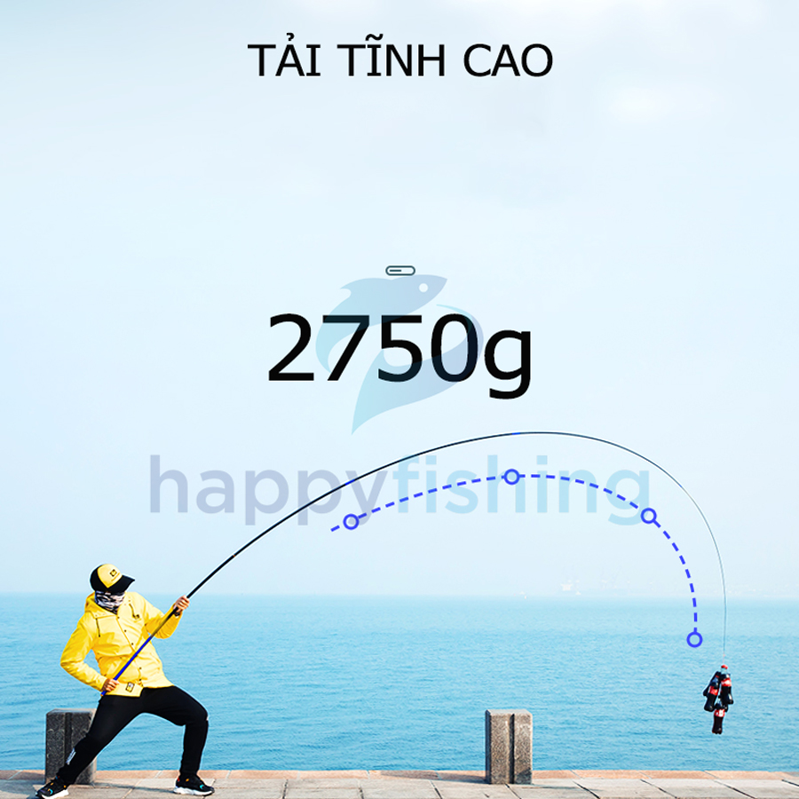 Cần Câu Đài, Cần Câu Carbon Siêu Nhẹ Siêu Cứng FUJI 9527