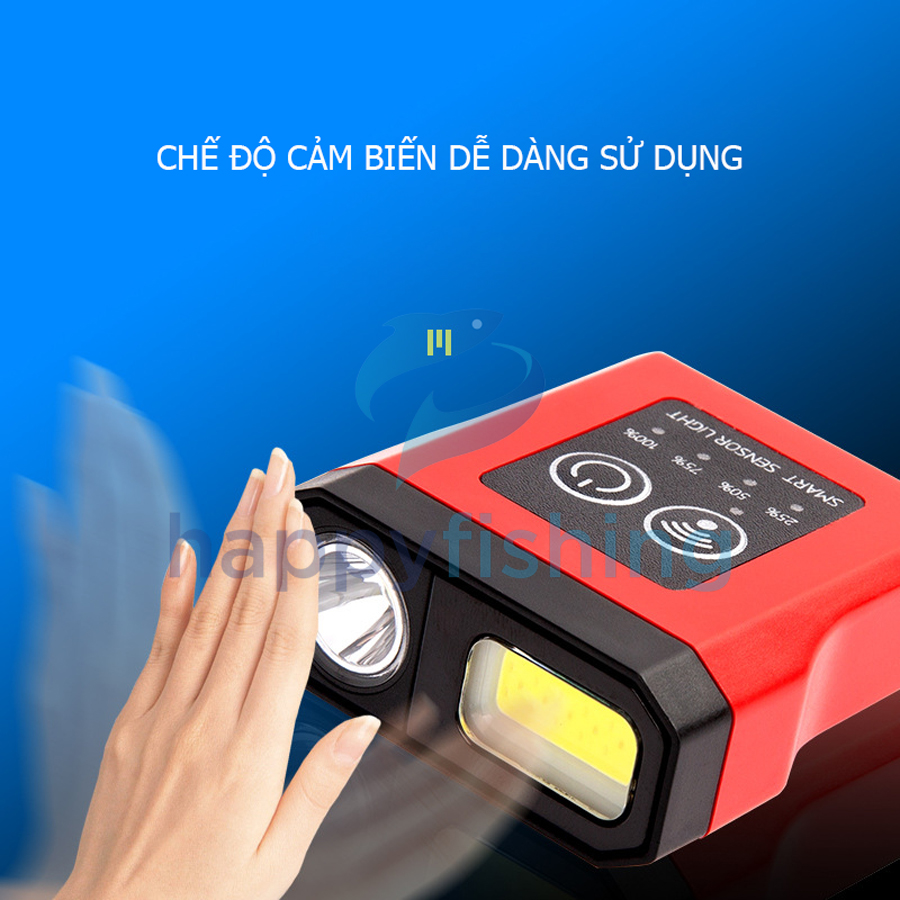 Đèn Đeo Đầu Cảm Ứng Siêu Nhẹ, Đèn Led Đeo Đầu Dã Ngoại Siêu Sáng Tiểu Phượng Hoàng