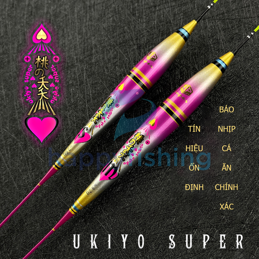 Phao Đèn Câu Đêm Chuyên Chép, Phao Điện Tử Độ Nhạy Cao UKIYO UZ-046 Đào Yêu