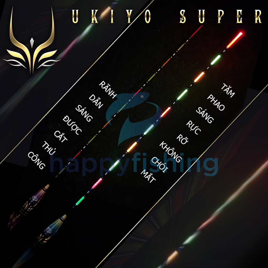 Phao Cỏ Điện Tử, Phao Đèn Câu Đêm Độ Nhạy Cao UKIYO UZ-047 (Tiểu Muội)