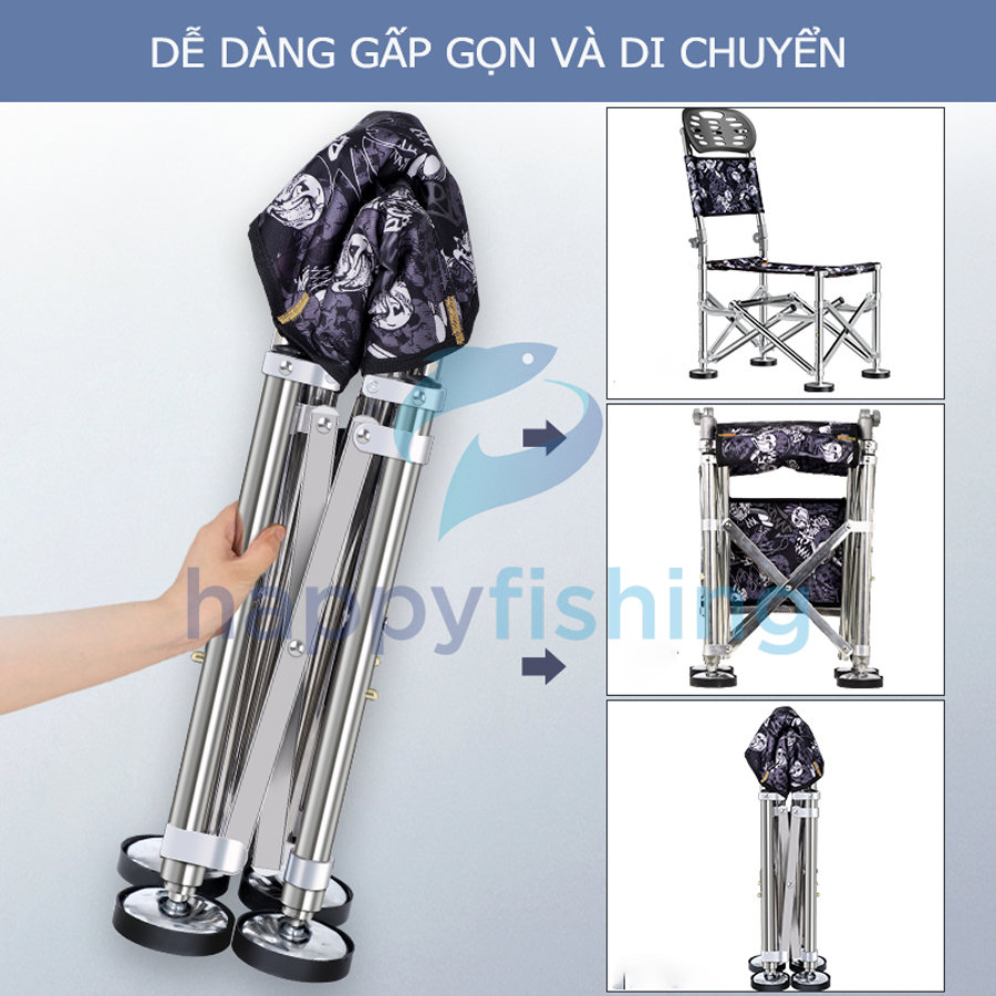 Ghế Câu Cá Địa Hình gấp gọn Ngư Chi Nguyên