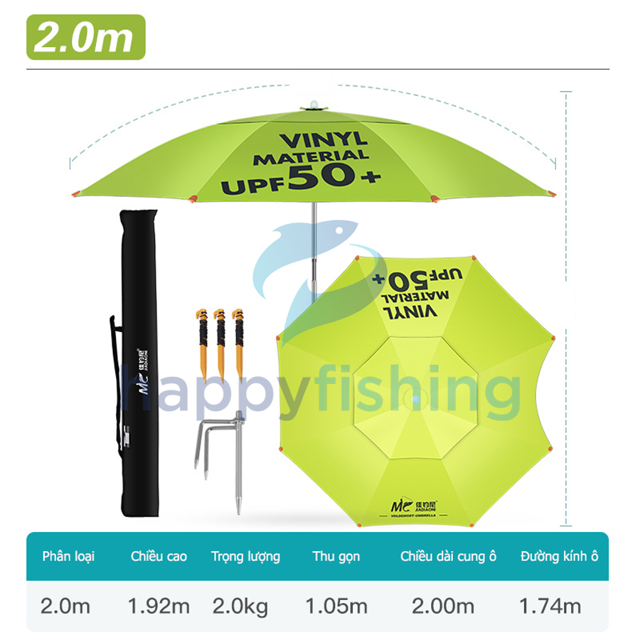 Ô Câu Cá, Ô Câu Đài, Ô Chống Nắng MC 2022