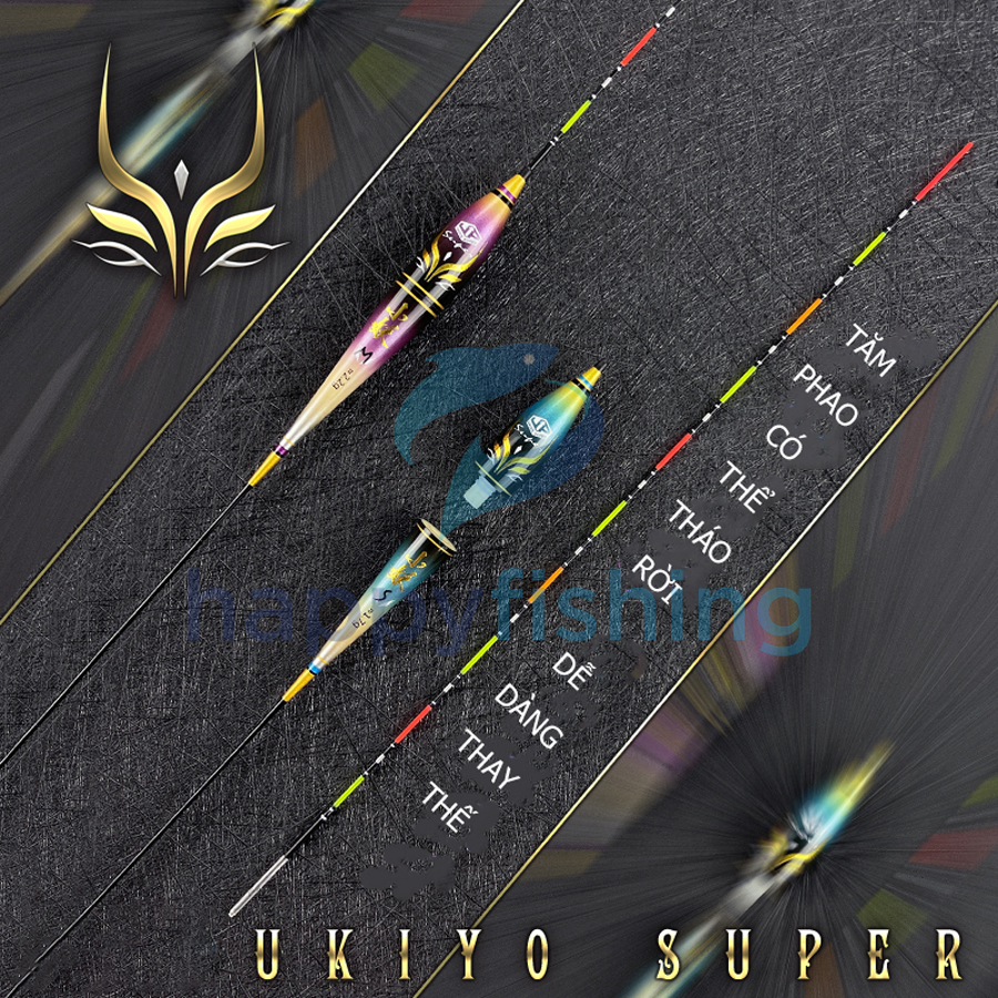 Phao Cỏ Điện Tử, Phao Đèn Câu Đêm Độ Nhạy Cao UKIYO UZ-047 (Tiểu Muội)