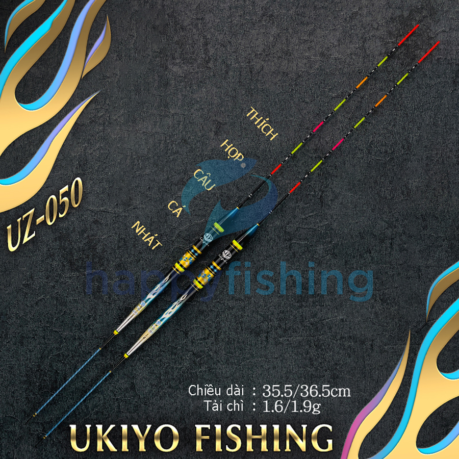 Phao Cỏ Điện Tử Chuyên Cá Nhát, Phao Đèn Câu Đài Chuyên Rô Phi UKIYO UZ-050 (Du Tâm)