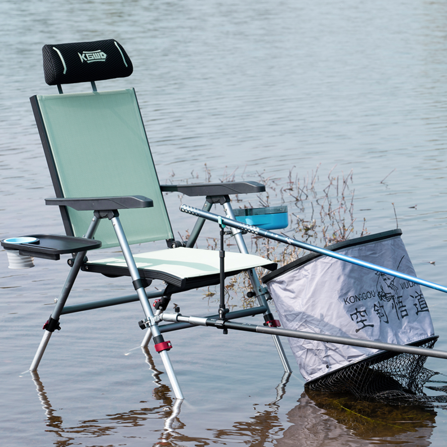 Ghế Câu Cá Công Thái Học Lão Ngư Phiên Bản Tựa Đầu