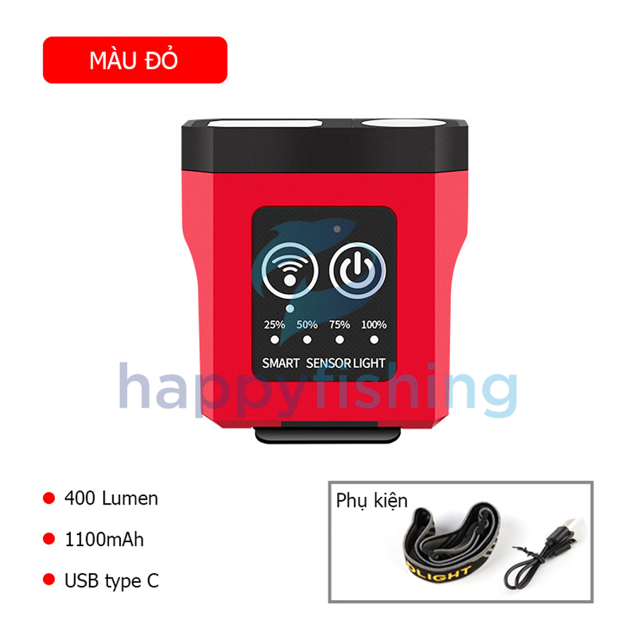 Đèn Đeo Đầu Cảm Ứng Siêu Nhẹ, Đèn Led Đeo Đầu Dã Ngoại Siêu Sáng Tiểu Phượng Hoàng
