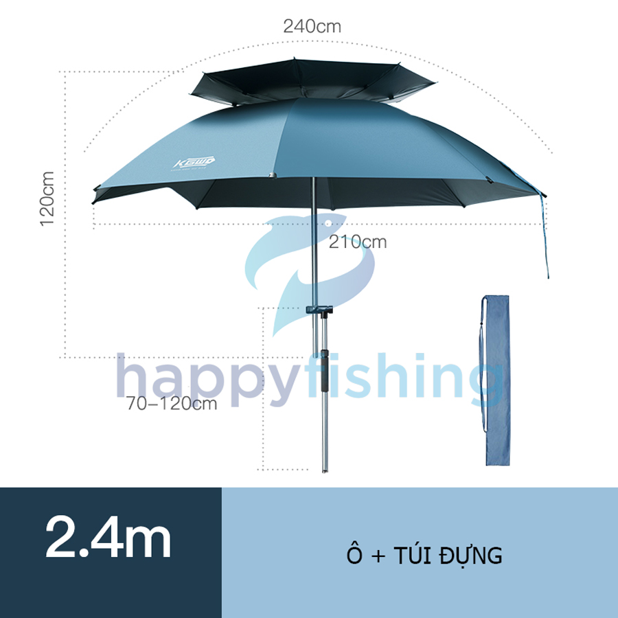 Ô Câu Cá, Ô 2 Tầng, Ô Xoay 360 Độ Cao Cấp Lão Ngư