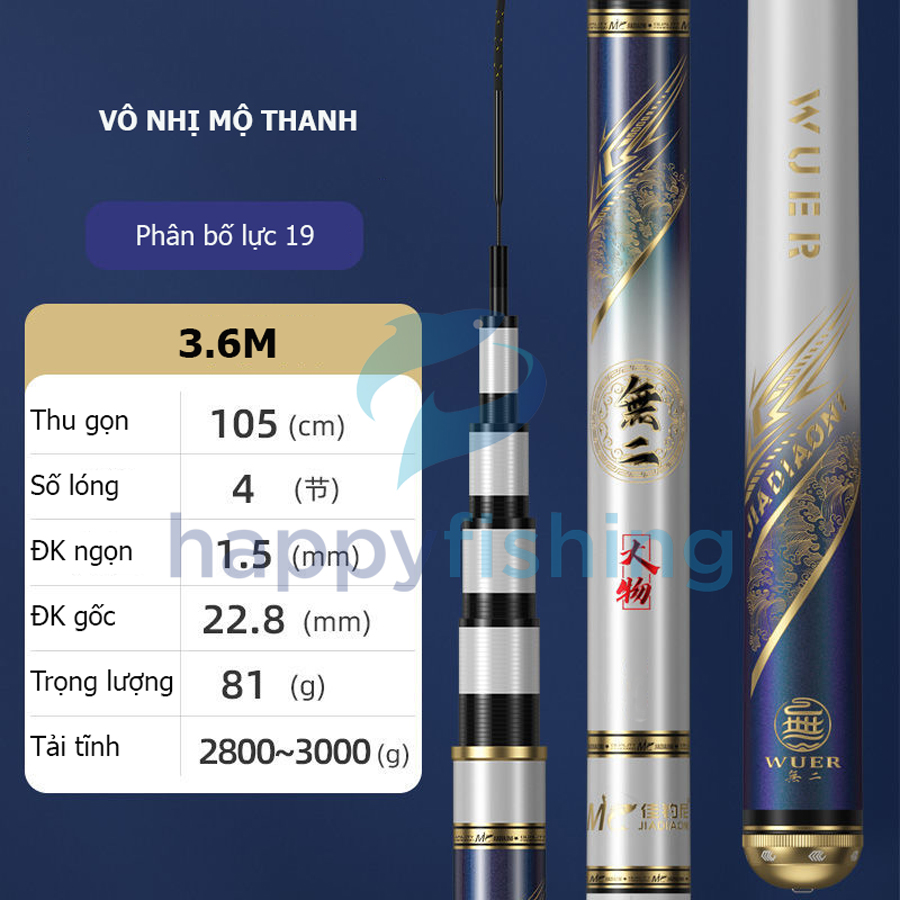 Cần Câu Đài, Cần Câu Carbon MC Vô Nhị Mộ Thanh 2022