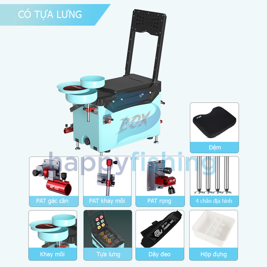 Thùng Câu Cá Nắp Carbon MC 29L Model 2022