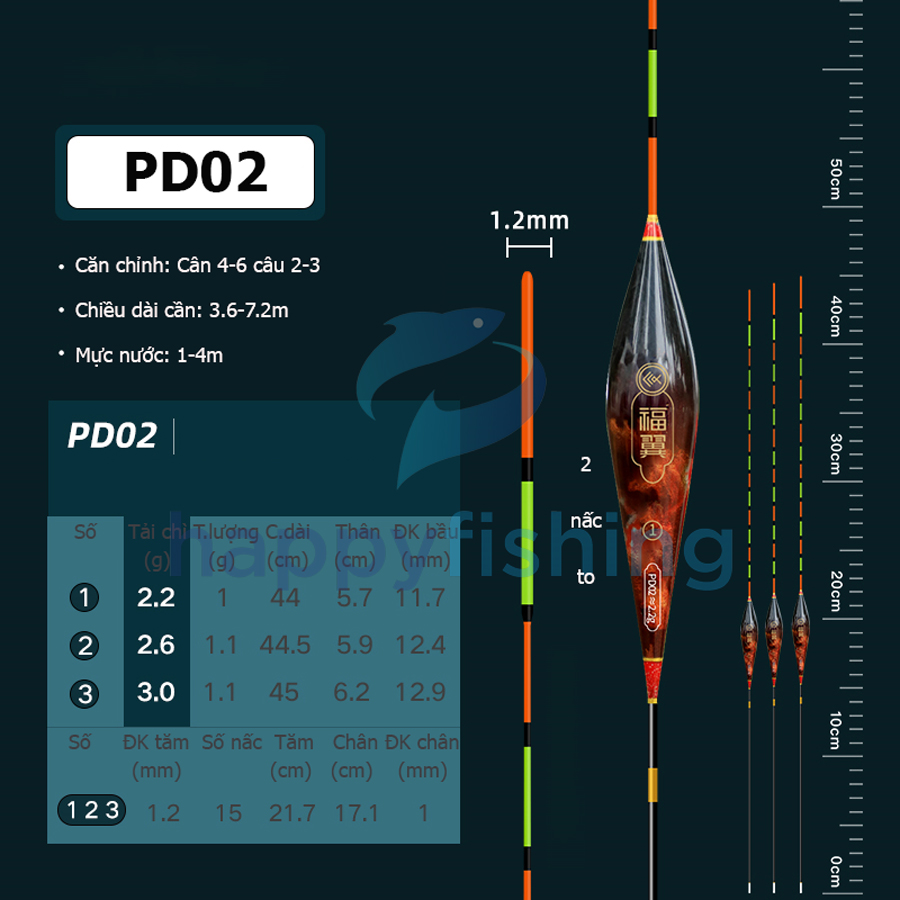 Phao Carbon Độ Nhạy Cao, Phao Câu Đài Cao Cấp, Phao Câu Cá Siêu Bền FUYI